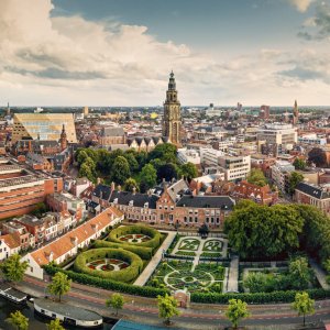 Centrum van Groningen waar Carebrick actief is met duurzame vochtbestrijding tegen optrekkend vocht.