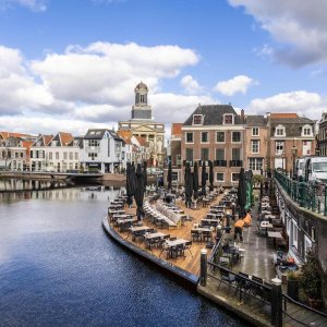 Centrum van Leiden waar Carebrick actief is met duurzame vochtbestrijding tegen optrekkend vocht.