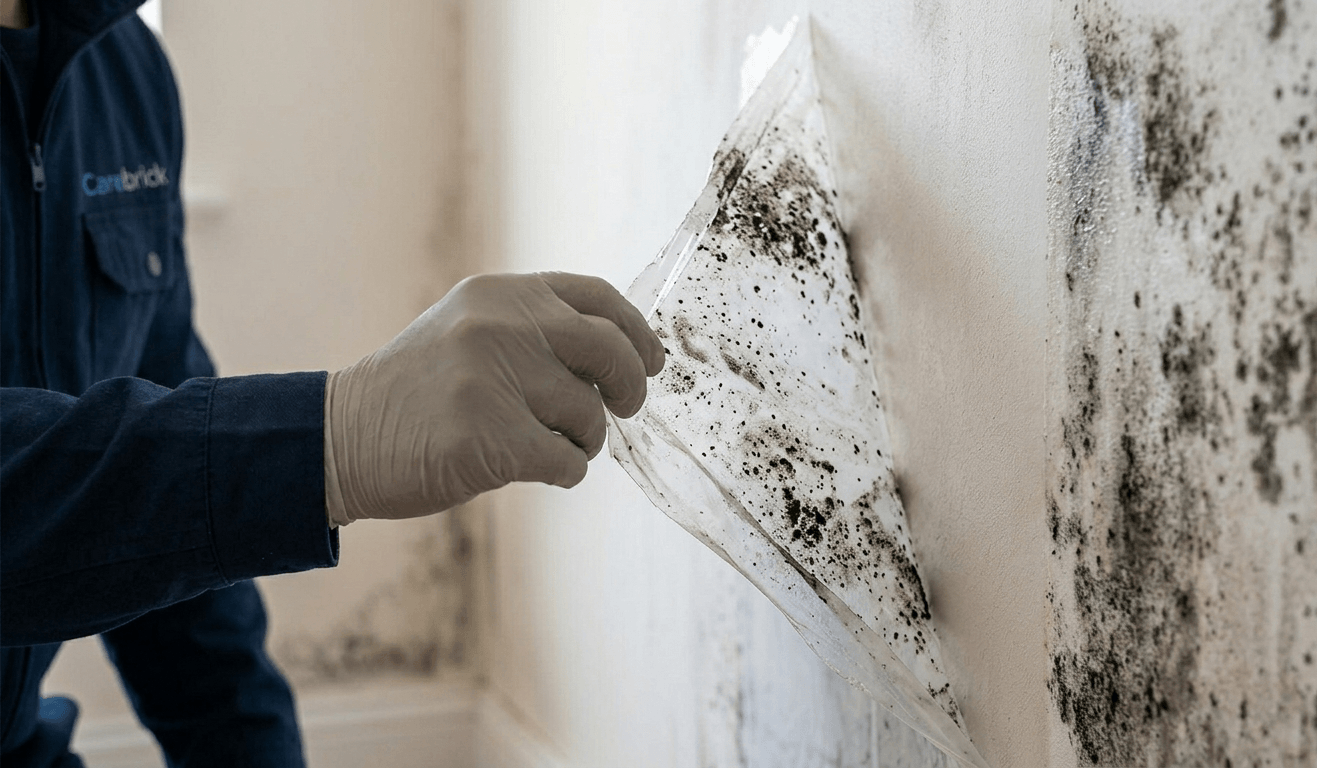 De film wordt van de muur getrokken